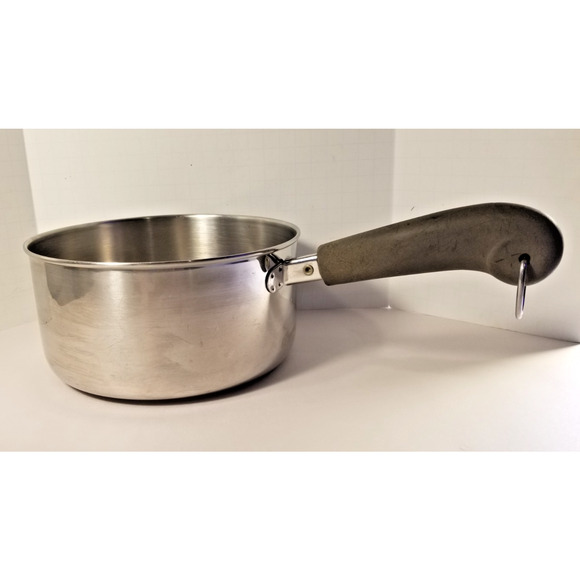 Revere Ware 1801 Stainless Steel Tri Ply Bottom 2 Qt Sauce Pan Clinton 95k Vtg - Picture 5 of 6